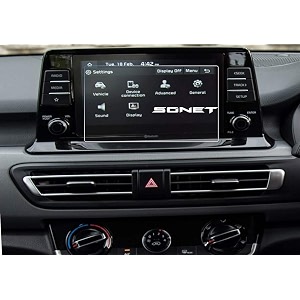 matte finish screen protector compatible with kia sonet car touch screen infotainment system 8 inch pack of 2