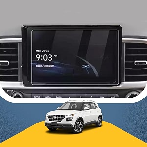 screen protector compatible with hyundai venue 2023 sx  sx opt  n line infotainment screen with bezel  clear  pack of 1