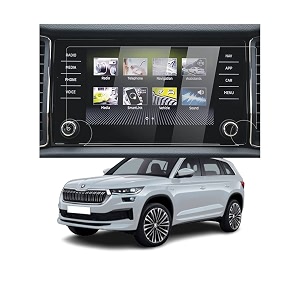 screen protector compatible with skoda kodiaq car accessories navigation or music system touch screen infotainment company fitted 2022 - 08 inch