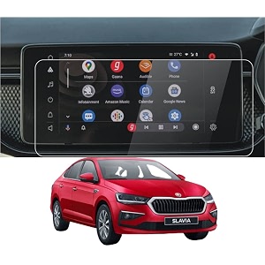 screen protector compatible with skoda slavia car accessories navigation or music system touch screen infotainment company fitted 2022 - 1025 inch