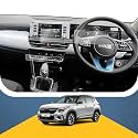 TPU Full Screen Protector For KIA SELTOS Facelift 2023 8 Inch Infotainment &amp; Instrument Cluster with AC Panel Guard Combo | Clear | Pack of 1