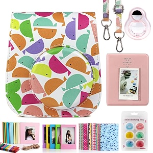 caiul camera accessories bundle compatible with fujifilm instax mini 11 colorful whale
