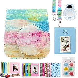 caiul camera accessories bundle compatible with fujifilm instax mini 11 rainbow mist