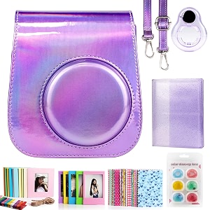 caiul camera accessories bundle compatible with fujifilm instax mini 11 symphony purple