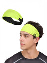 Caiuse Lycra Multipurpose Reversible for Men Women Head Band (Green)