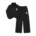 Cakaner Boys Color Block Button Down Shirt and Jogger Pants Button Up Sweatsuits Sets (Size: 5-12T)