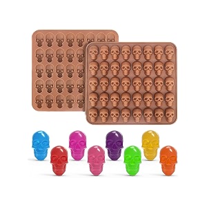 CAKE DECOR 40 Cavity Mini Skull Shape