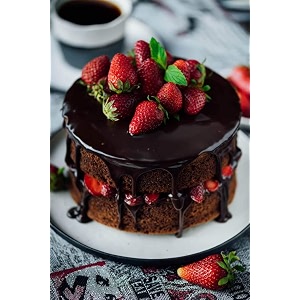 shivams bakers king cake premix powder all purpose eggless pastry mix baking - pack of 1 veg chocolate 1kg