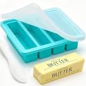 CAKETIME Silicone Butter Mold with Stainless Steel Frame & Spatula