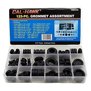 azga125 rubber grommet assortment set electrical gasket 125 piece