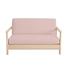 Cal-King Size Futon Covers - 100% Egyptian Cotton Futon Slipcover Blush