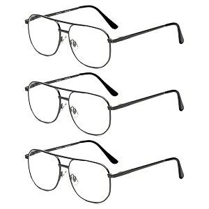 Calabria 1106 Metal Aviator Reading Glasses in