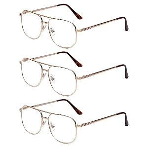 Calabria 1106 Metal Aviator Reading Glasses in