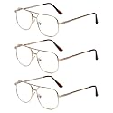 Calabria 1106 Metal Aviator Reading Glasses in