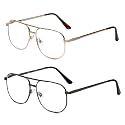 Calabria 1106 Metal Aviator Reading Glasses in