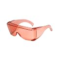 Calabria 3000 FL-41 Fitover Safety Glasses, Anti-Fog, Pink Lens