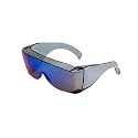 Calabria 3000 Fitover Safety Glasses with Uni-Lens – [Blue] Wrap Around Eye Protection | Anti-Fog Scratch Resistant | Protective Eyewear