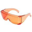 Calabria 3000 Fitover Safety Glasses with Uni-Lens – [Orange] Wrap Around Eye Protection | Anti-Fog Scratch Resistant | Protective Eyewear