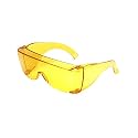 Calabria 3000 Fitover Safety Glasses with Uni-Lens – [Yellow] Wrap Around Eye Protection | Anti-Fog Scratch Resistant | Protective Eyewear