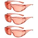 Calabria Unisex Fitover Safety Glasses with Tinted Lenses | Fit Over Eyeglasses | Blue Light &amp; UV Protection Glasses
