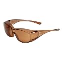 Calabria Unisex Fitover Safety Glasses with Tinted Lenses | Fit Over Eyeglasses | Blue Light &amp; UV Protection Glasses
