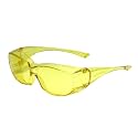 Calabria Unisex Fitover Safety Glasses with Tinted Lenses | Fit Over Eyeglasses | Blue Light &amp; UV Protection Glasses