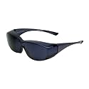 Calabria Unisex Fitover Safety Glasses with Tinted Lenses | Fit Over Eyeglasses | Blue Light &amp; UV Protection Glasses