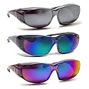 Calabria Unisex Fitover Safety Glasses with Tinted Lenses | Fit Over Eyeglasses | Blue Light &amp; UV Protection Glasses