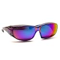 Calabria Unisex Fitover Safety Glasses with Tinted Lenses | Fit Over Eyeglasses | Blue Light &amp; UV Protection Glasses