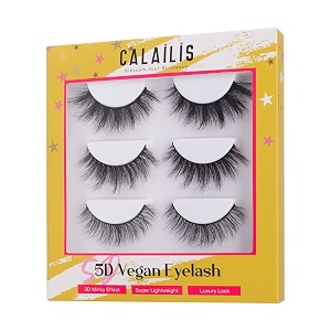 calailis 3d faux mink eyelash false eyelashes 5d fake eyelashes fluffy volume dramatic handmade 3d layered effect reusable eyelashes 3 styles cfd302