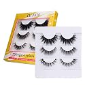 CALAILIS False Eyelash, Natural False Lashes, Fluffy Dramatic Handmade Reusable Eyelashes with 5g False Eyelash Glue 3 styles (CFD303)