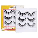 CALAILIS False Eyelash, Natural False Lashes, Fluffy Dramatic Handmade Reusable Eyelashes with 5g False Eyelash Glue 3 styles (CFD305)