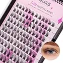 CALAILIS Individual Lashes, DIY Eyelash Extensions, 120Pcs C Curl Cluster Lashes,Super Thin Glue-based Band, Natural Look Reusable, Lasting for 48 Hours Individual DIY Eyelashes(705MIXHD)