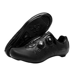 calandis cycling shoes asphalt bike lock shoes breathable hard sole unisex sports 38 black road lock