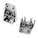 CALANDIS® Office Partition Bracket Divider Clamp Holder Clips Matte White