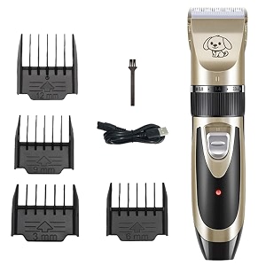 calandis portable dog cat hair trimmer kit a multicolor 1 electric shaver clipper scissors included fur clippers pet grooming