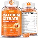 Calcium 1200 mg with Vitamin D3 for Adults: Calcium Supplement Gummies