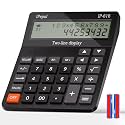 Calculators Desktop,Ipepul Talking Calculator with 2-line 12-Digits Large LCD Display and Large Button,4 Function Calculator for Business,Office,Store,School (Black)