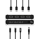 CalDigit Thunderbolt 4 Element Hub - Universal Multi-Port Hub, 4X Thunderbolt 4/USB4 Ports, 4X USB 3.2 Gen2 10Gb/s Ports, Single display up to 8K or Dual 4K 60Hz Displays, 60W Charging with 0.8m Cable