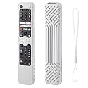 Heavy Duty Armor Silicone Cover Case Pouch Compatible With RMF-TX520P for Sony Smart TV Voice Remote With Loop (B-Grey)