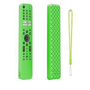 silicone cover case pouch for rmf-tx520p remote case for sony smart tv voice remote with loop green