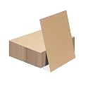 Calenzana 11x14 Browm Corrugated Cardboard Sheets, Flat Card Boards Inserts for Crafts, Packing, Shipping, Moving, Mailing, 100 Pack