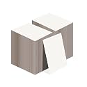 Calenzana 3.5x4.5 White Corrugated Cardboard Sheets, Flat Card Boards Inserts for Crafts, Packing, Shipping, Moving, Mailing, 200 Pack