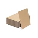 Calenzana 50 Pack 8.5x11 Inch Brown Corrugated Cardboard Sheets Flat Cardboard Sheets for Packing Mailing Dividers and DIY Crafts