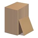 Calenzana 8x10 Browm Corrugated Cardboard Sheets, Flat Card Boards Inserts for Crafts, Packing, Shipping, Moving, Mailing, 200 Pack
