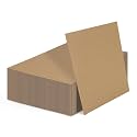 Calenzana 8x10 Corrugated Cardboard Sheets Set of 50, Flat Card Boards Inserts for Crafts, Packing, Shipping, Moving, Mailing