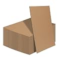 Calenzana 9x12 Corrugated Cardboard Sheets Set of 50, Flat Card Boards Inserts for Crafts, Packing, Shipping, Moving, Mailing