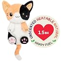 Calico Cat Microwavable 1.5 lbs Unscented Heating Pad for Women and Kids- Cute Soft Cozy Pillow Plush Heatable Warm Stuffed Animals - Kawaii Hot and Cold Plushie - Calico Cat Gifts for Girls and Women