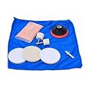CALIDAKA 9pcs/Set Glass Polishing Kit, Car Windshield Polishing Kit, Scratch Removal Set, Deep Scratch Remover Polish Pad Felt for Windscreen and Glass