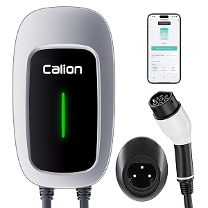 calion 22kw ev charger  32a 3 phase 5m tpu cable  led  smart app wi-fi bt  ip65  10 advanced safety features  upto 1-yr warranty